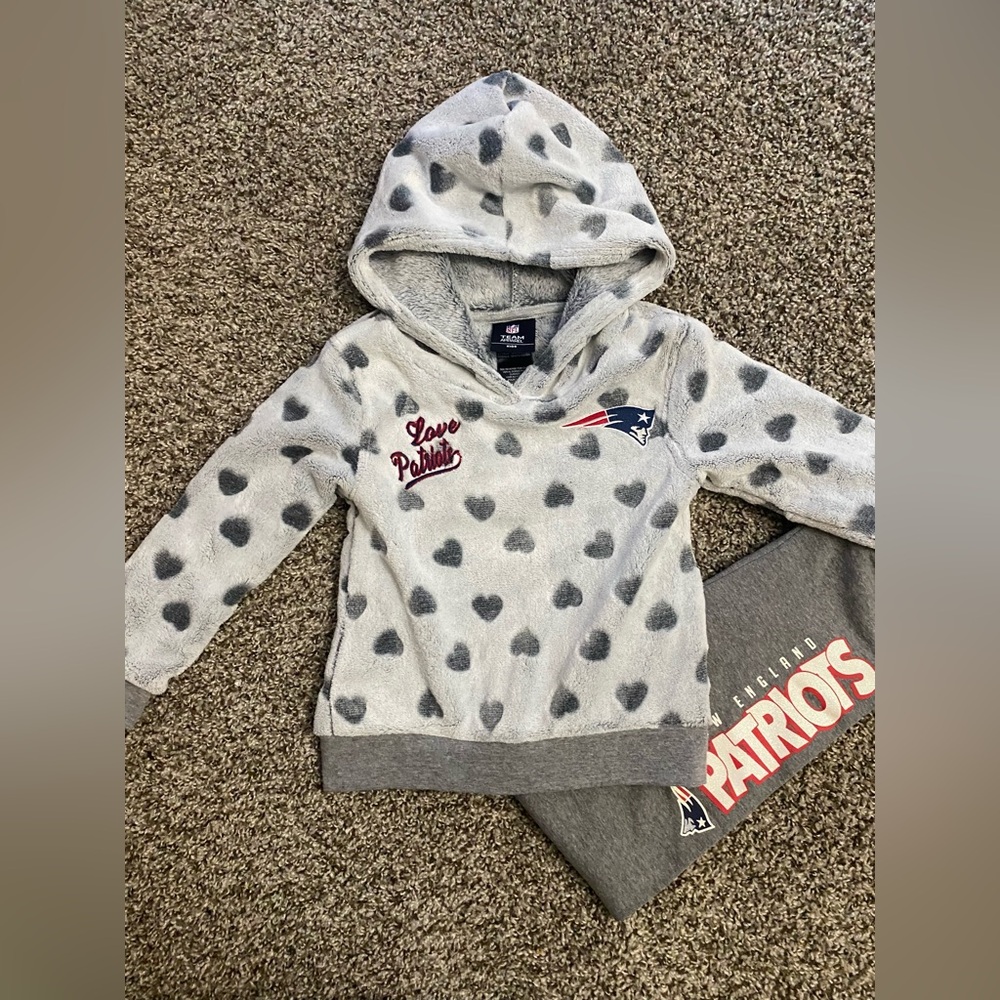 NFL Patriots, size 4t girl, Pants & Hoodie - Picture 2 of 4